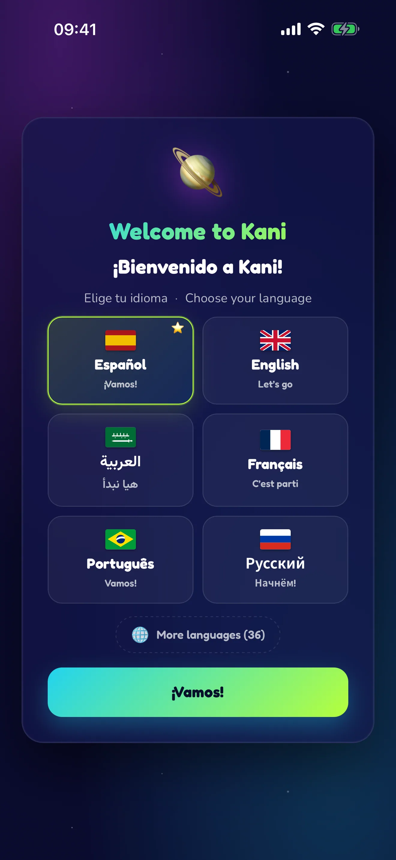 Bienvenida inicial — conoce a Kani.
