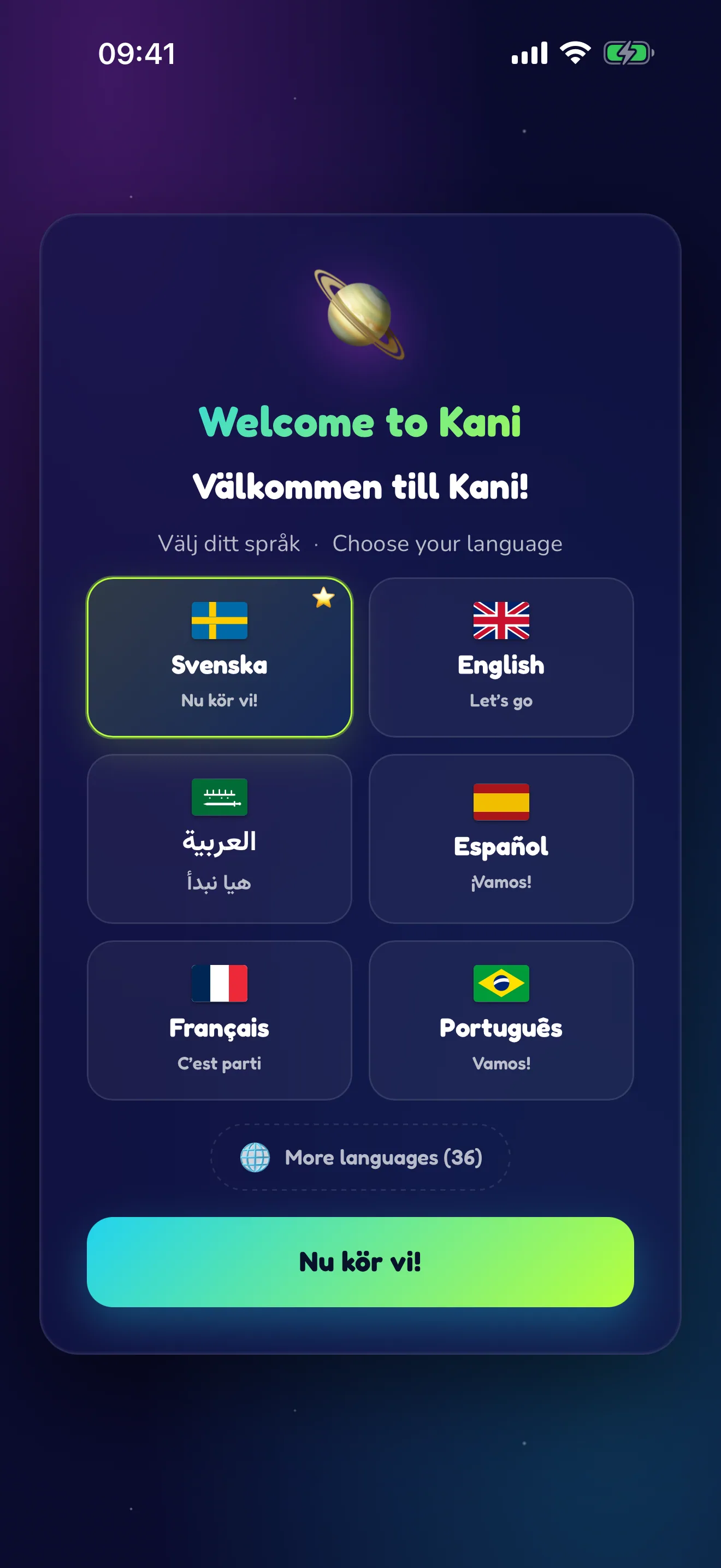 Välkomstflödet – möt Kani.