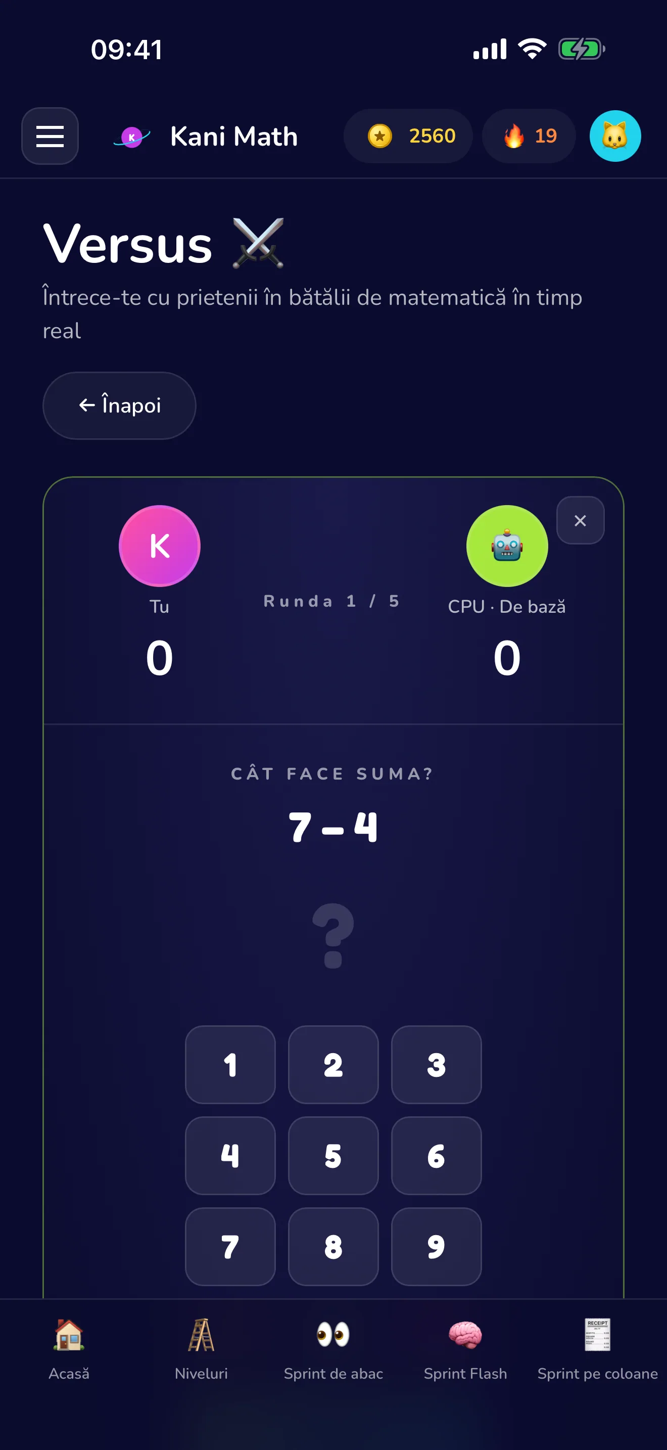 Dueluri live cu calculatorul sau cu prietenii.