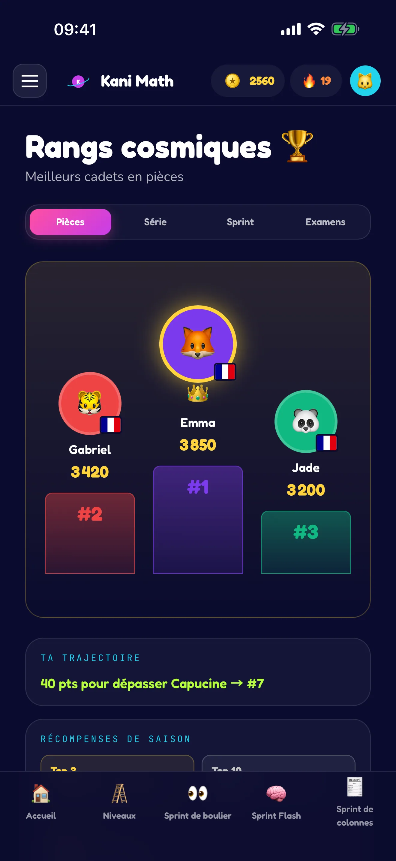 Grimpez au classement mondial.