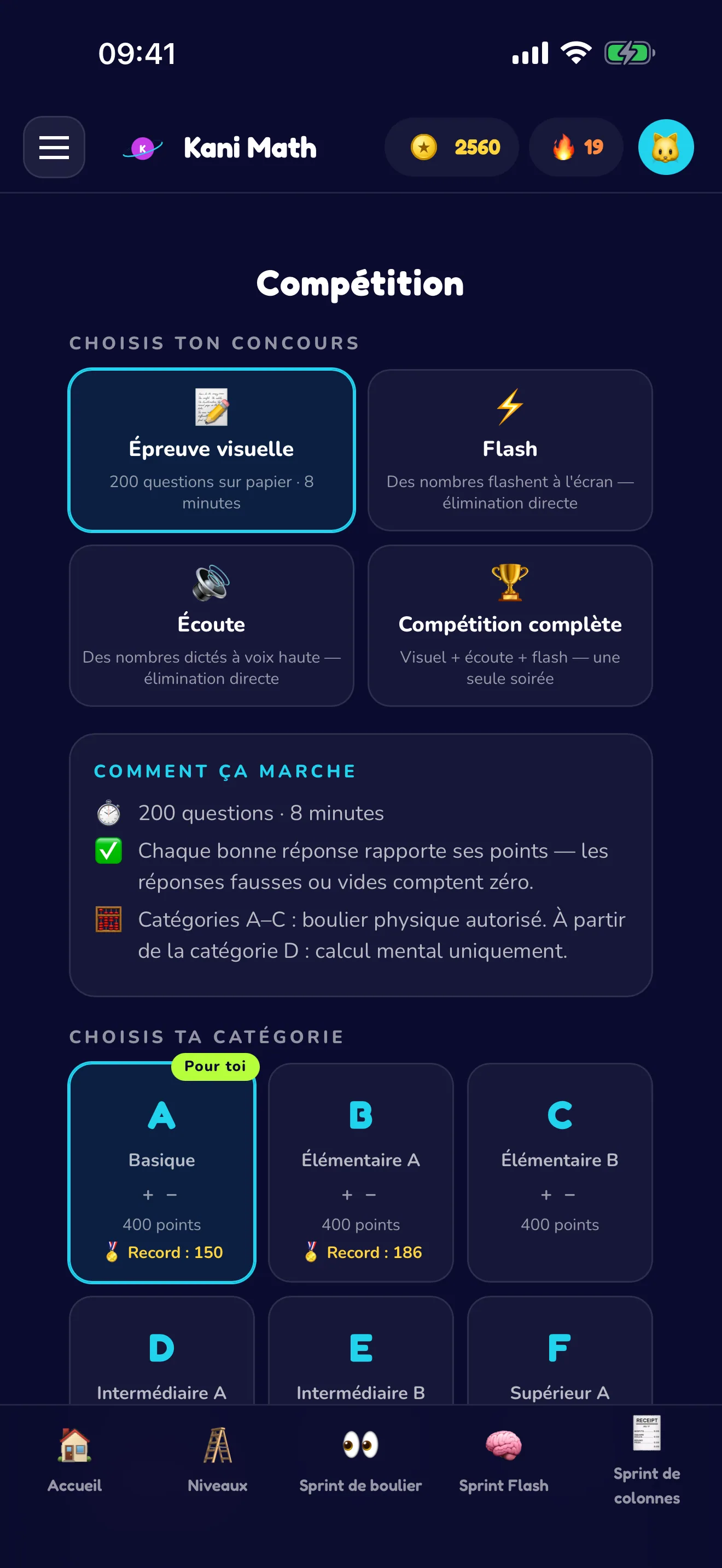 Simulez une vraie compétition de boulier.
