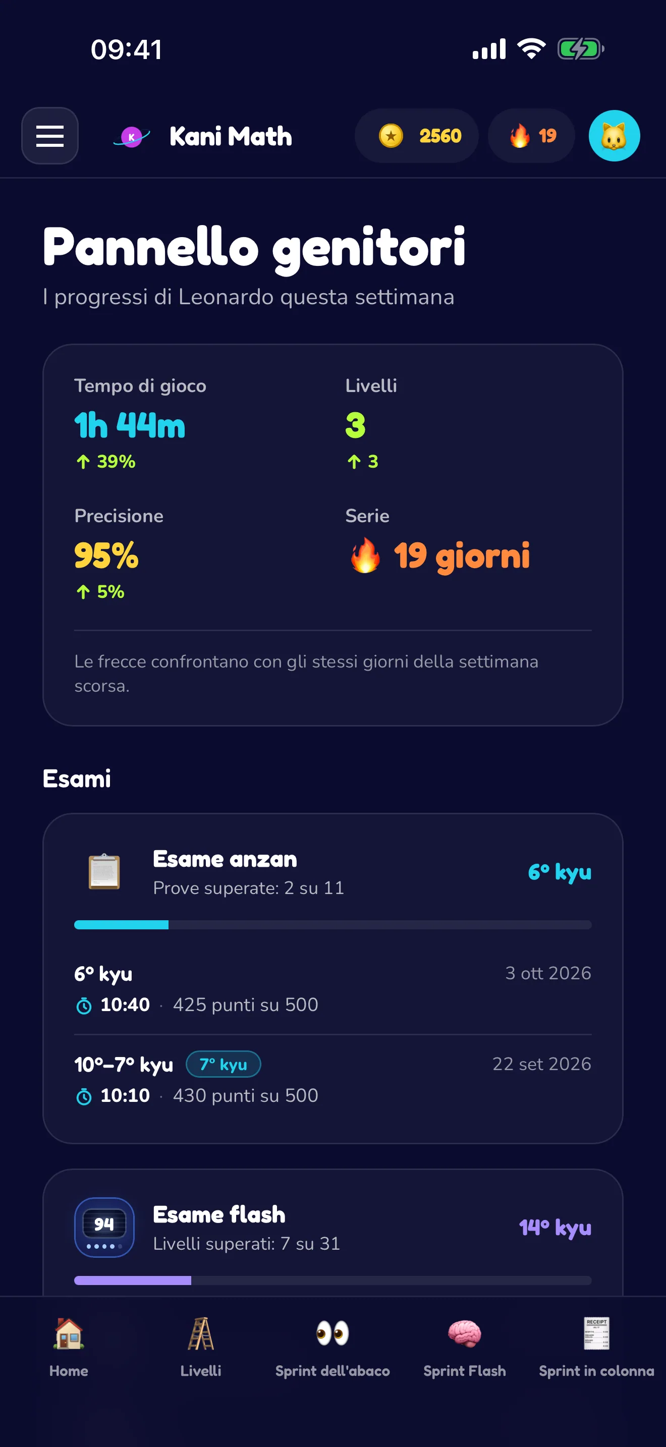 I progressi della settimana, per i genitori.