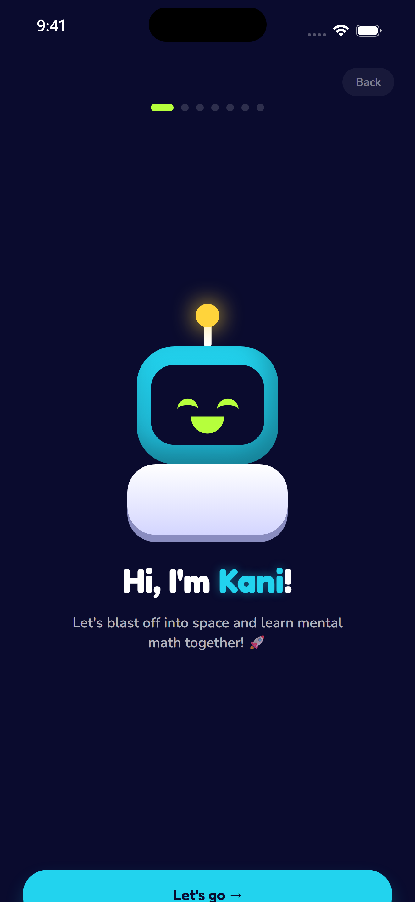 Bienvenida inicial — conoce a Kani.